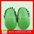 zhejiang designer export USA cheap wholesale boy green bow baby shoes for export